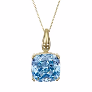 Bombay Quartz C&D 9ct Gold Necklace