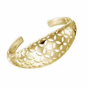C&D 9ct Gold Art Deco Bangle