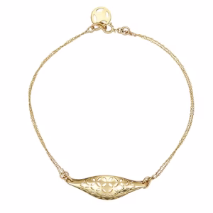 C&D Oblong Bracelet Art Deco 9ct Gold