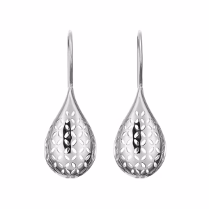 C&D Sterling Silver Art Deco Drop Earrings