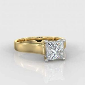 1 x 1.20ct  Princess Cut  Solitaire Diamond Ring
