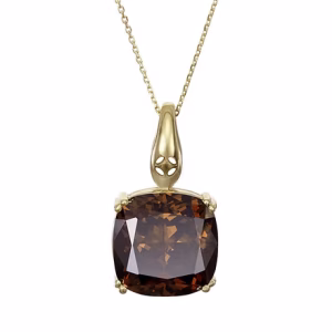 Manhattan Quartz 9ct Gold C&D Necklace