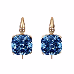 Midnight Quartz C&D 9ct Gold Earrings