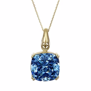 Midnight Quartz C&D 9ct Gold Necklace