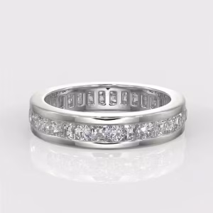 Round Brilliant Cut Diamond Illusion Style Setting  Wedding Ring