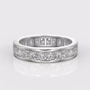 Round Brilliant Cut Diamond Illusion Style Setting  Wedding Ring